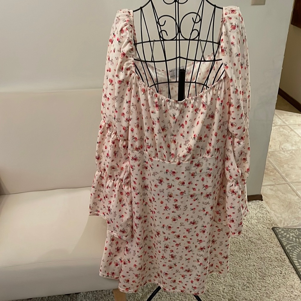 Floral Peasant Dress